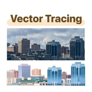 Custom Photo to Vector - Hand Drawn in Adobe Illustrator, AI SVG EPS File